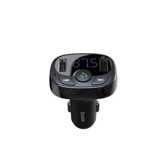 Baseus FM Transmitter T typed (CCMT000001) Bluetooth 2xUSB microSD (Black) Baseus FM Transmitter T typed (CCMT000001) Bluetooth 2xUSB microSD (Black)