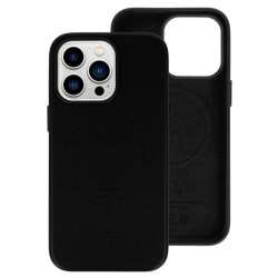 MagSafe Leather Case Iphone 14 Pro Max Black