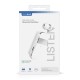 Egoboo Clip+Go In-ear Bluetooth Handsfree Ακουστικό Λευκό