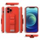 Rope Back Cover Σιλικόνης με Λουράκι Galaxy A12 Σκούρο Μπλε