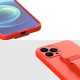 Rope Back Cover Σιλικόνης με Λουράκι Galaxy A12 Σκούρο Μπλε