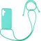 Liquid Back Cover Σιλικόνης με Κορδόνι Για (Samsung Galaxy A13 5G/A04s ) - Τιρκουάζ