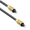 Optical audio cable DeTech, Toslink, 5.0m, Black