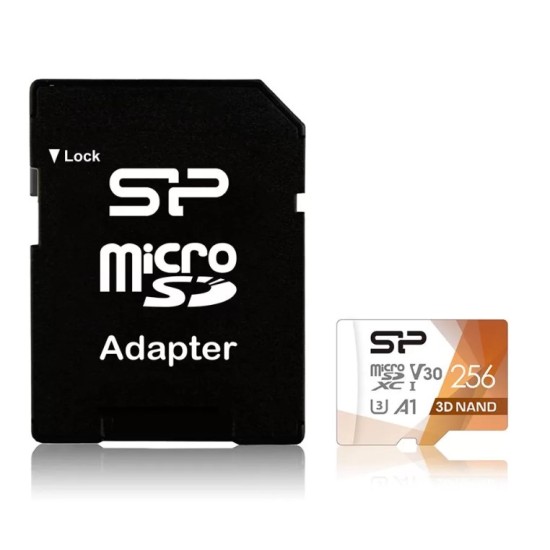SILICON POWER 256GB, TF-SDXC U3 COLOR, SR104