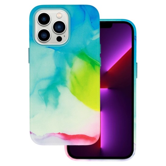 LEATHER INK CASE FOR IPHONE 14 PRO DESIGN 2