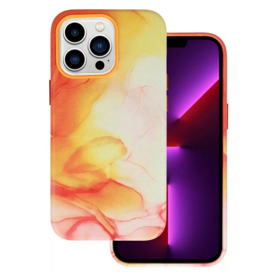 Leather Ink Case for Iphone 14 design 3