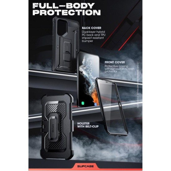 SUPCASE UNICORN BEETLE PRO 2-SET GALAXY S22 ULTRA BLACK
