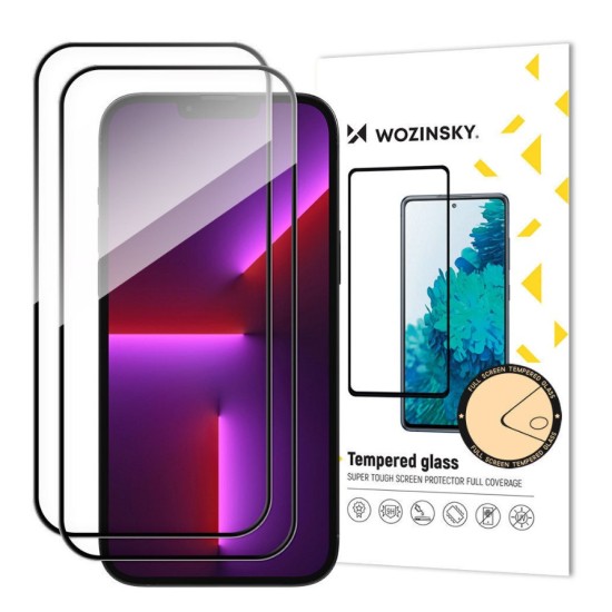 Wozinsky Full Glue Full Face Tempered Glass  Μαύρο (iPhone 15 Pro Max)
