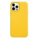 ECO Δερμάτινη θήκη για iPhone 12 Pro / iPhone 12 Κίτρινη