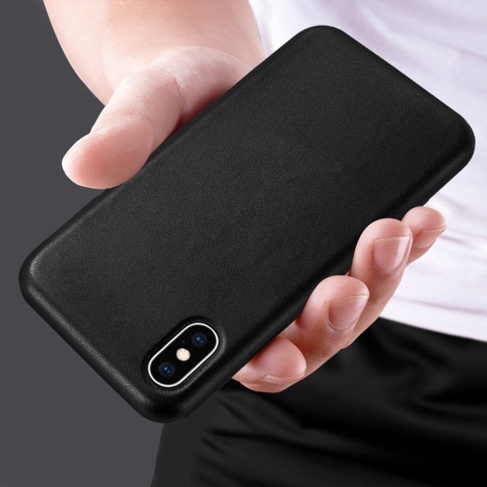 ECO Δερμάτινη θήκη για iPhone 12 Pro / iPhone 12 Κίτρινη