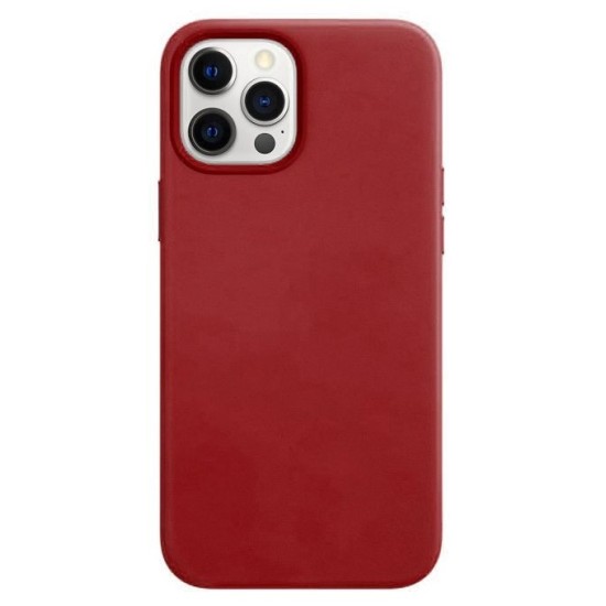 ECO Δερμάτινη θήκη για iPhone 12 Pro / iPhone 12 Κόκκινη