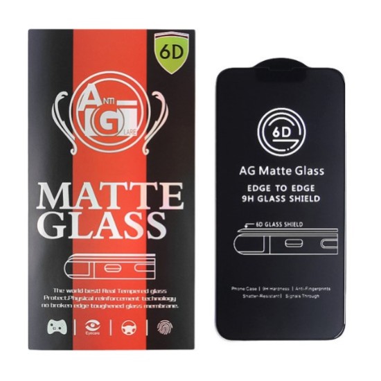 Tempered glass 6D matte for iPhone 12 / 12 Pro 6.1'' black frame Tempered glass 6D matte for iPhone 12 / 12 Pro 6.1'' black frame