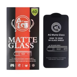 Tempered glass 6D matte for Realme C53 black frame