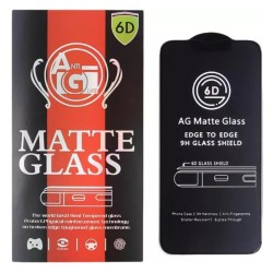 Tempered glass 6D matte for Xiaomi Redmi 13C 4G black frame