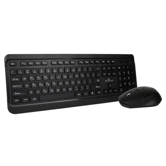POWERTECH set ποντίκι & πληκτρολόγιο PT-1060, ασύρματο, 1600DPI, μαύρο