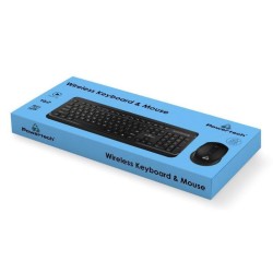 POWERTECH set ποντίκι & πληκτρολόγιο PT-1060, ασύρματο, 1600DPI, μαύρο