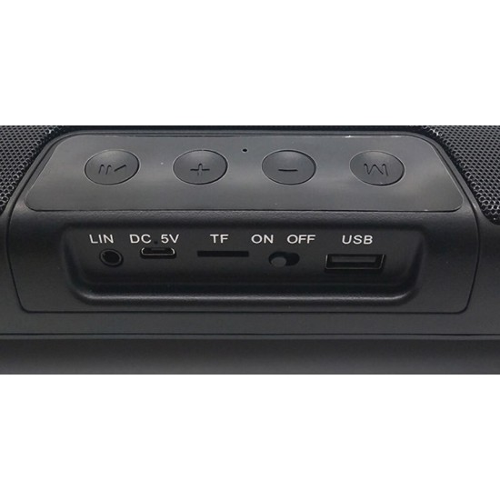 POWERTECH soundbar PT-989, 20W RMS, TWS, 3600mAh, μαύρο