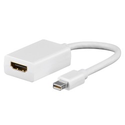 GOOBAY αντάπτορας Mini DisplayPort σε HDMI θηλυκό 51729, 0.15m, Λευκό GOOBAY αντάπτορας Mini DisplayPort σε HDMI θηλυκό 51729, 0.15m, Λευκό