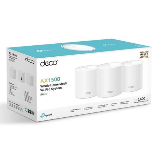 TP-LINK Deco X10 AX1500 Σύστημα Mesh Wi-Fi 3-pack