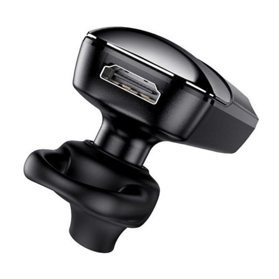 Business Wireless Headset Hoco E57 Essential V.5.0 Μαύρο,Μεγάλο Πλήκτρο,10 Ώρες Ομιλίας