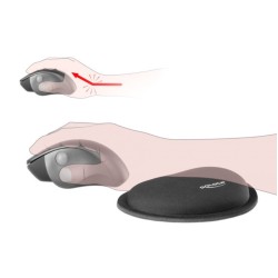 DELOCK στήριγμα καρπού για ποντίκι 12602, 25x115x165mm, μαύρο