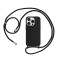 STRAP SILICONE CASE FOR IPHONE 14 PRO MAX DESIGN 1 BLACK