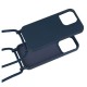 STRAP SILICONE CASE FOR IPHONE 14 PRO MAX DESIGN 1 NAVY