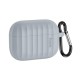 Θήκη Hoco WB20 Fenix Liquid Silicone Protective για Airpods Pro με Λουράκι Γκρι