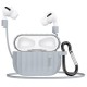 Θήκη Hoco WB20 Fenix Liquid Silicone Protective για Airpods Pro με Λουράκι Γκρι