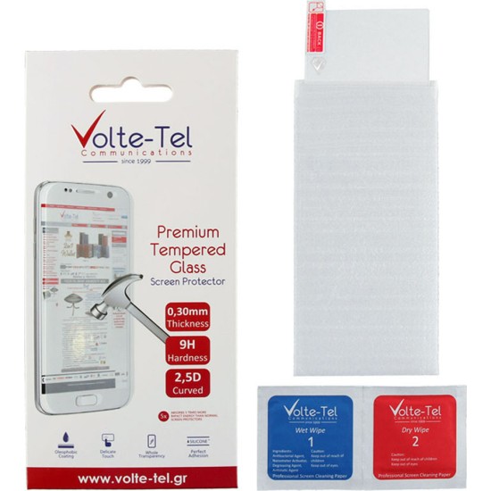 Volte-Tel Tempered glass Realme C11 6.5 2.5D Full Glue Διάφανο Volte-Tel Tempered glass Realme C11 6.5 2.5D Full Glue Διάφανο