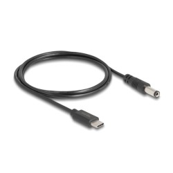 DELOCK καλώδιο USB-C σε DC 5.5 x 2.1mm 85397, 1m, μαύρο DELOCK καλώδιο USB-C σε DC 5.5 x 2.1mm 85397, 1m, μαύρο