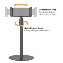 BRATECK βάση για smartphone & tablet TBS01-1, ρυθμιζόμενη, μαύρη