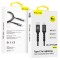 BLAVEC CABLE- TYPE C TO LIGHTNING - PD 20W 2,4A 2 METRES (BLACK-GREY