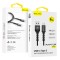 Blavec Cable Raptor braided - USB to Type C - PD 66W 6A 1 metre (CRA-UC6BG10) black-grey