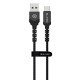 Blavec Cable Raptor braided - USB to Type C - PD 66W 6A 1 metre (CRA-UC6BG10) black-grey