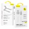 Blavec Cable Raptor braided - USB to Type C - PD 66W 6A 1 metre (CRA-UC6WS10) white-silver
