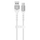 Blavec Cable Raptor braided - USB to Type C - PD 66W 6A 1 metre (CRA-UC6WS10) white-silver