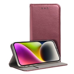 Smart Magneto book case for XIAOMI XIAOMI REDMI 13c / POCO C65 burgundy