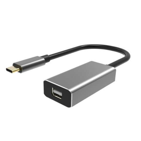 POWERTECH αντάπτορας USB-C σε Mini DisplayPort PTH-058, 4K/60Hz, γκρι
