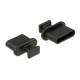 DELOCK κάλυμμα προστασίας για θύρα USB-C 64013 με λαβή, μαύρο, 10τμχ