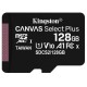 KINGSTON SDCS2/128GBSP CANVAS SELECT PLUS 128GB MICRO SDXC 100R A1 C10 SINGLE PACK