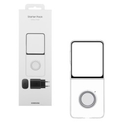 ΘΗΚΗ SAMSUNG Z FLIP5 5G F731 GADGET CLEAR COVER TRANSPARENT +TA800 CHARGER PACK PACKING