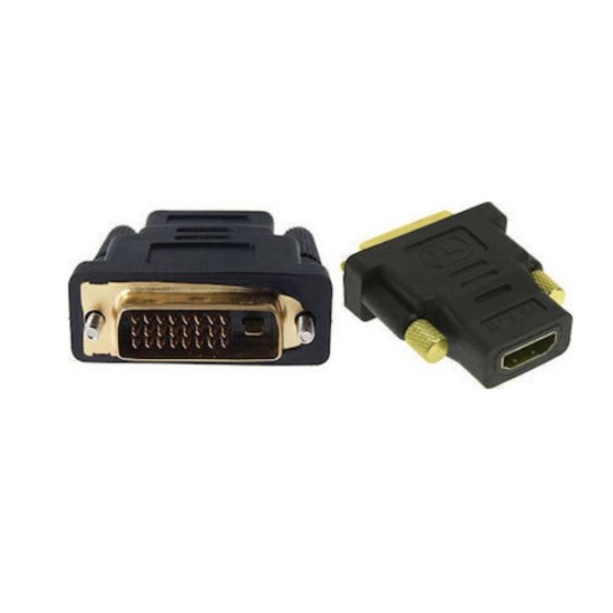 POWERTECH αντάπτορας DVI-I αρσενικό σε HDMI θηλυκό CAB-H056, μαύρο