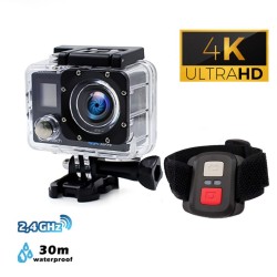 LAMTECH Duo 4K Wi-Fi Action Camera + Τηλεχειριστήριο