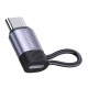 USAMS αντάπτορας USB-C σε Lightning US-SJ677, 30W, 480Mbps, γκρι