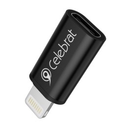 CELEBRAT αντάπτορας Lightning σε USB-C CA-03, 2A, 480Mbps, μαύρος
