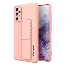 Silicon Magnetic Stand για Samsung A32 5G Ροζ