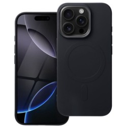 iS TPU SILICONE MAG IPHONE 16 PRO (BIG HOLE) black backcover