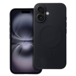 iS TPU SILICONE MAG IPHONE 16 (BIG HOLE) black backcover