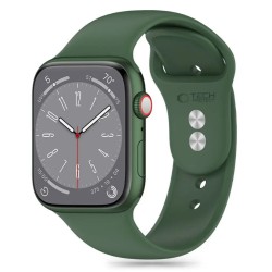 TECH-PROTECT REPLACMENT BAND SILICONE FOR APPLE WATCH 4/5/6/7/8/9/SE/ULTRA1/2 (42/44/45/49 MM) olive